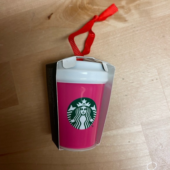Starbucks Other - New with Tags Starbucks Ceramic Cup 2021 Ornament Pink
